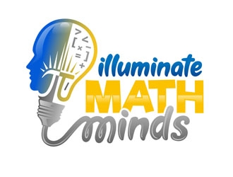 illuminate MATH minds logo design by DreamLogoDesign