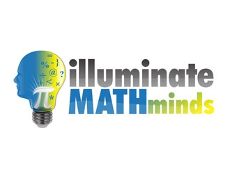 illuminate MATH minds logo design by DreamLogoDesign