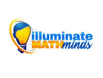 illuminate MATH minds logo design by DreamLogoDesign