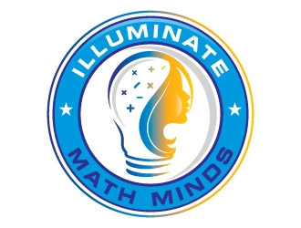 illuminate MATH minds logo design by Suvendu