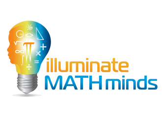 illuminate MATH minds logo design by megalogos