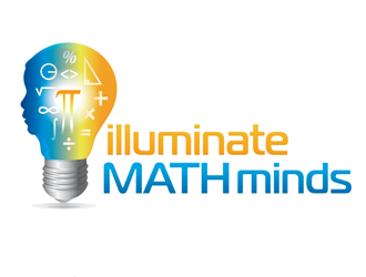 illuminate MATH minds logo design by megalogos