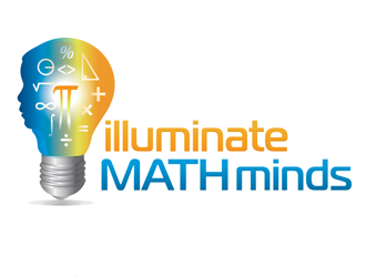 illuminate MATH minds logo design by megalogos