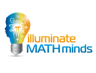 illuminate MATH minds logo design by megalogos