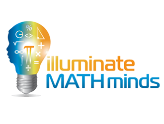 illuminate MATH minds logo design by megalogos