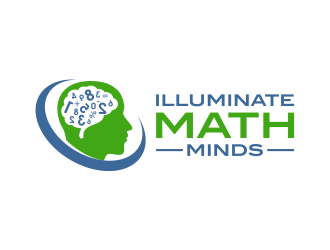 illuminate MATH minds logo design by cintoko