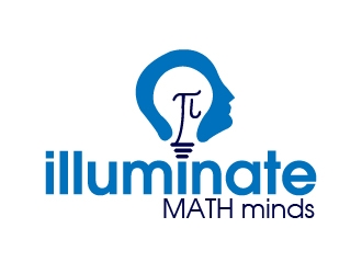 illuminate MATH minds logo design by fawadyk