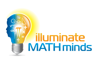 illuminate MATH minds logo design by megalogos