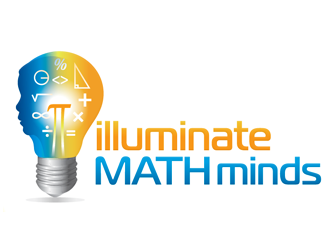 illuminate MATH minds logo design by megalogos