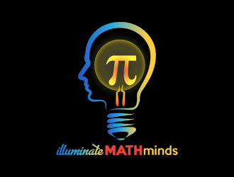 illuminate MATH minds logo design by nona