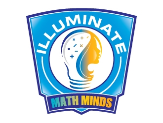 illuminate MATH minds logo design by Suvendu