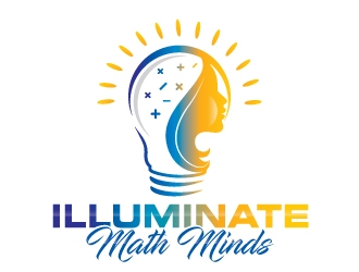 illuminate MATH minds logo design by Suvendu