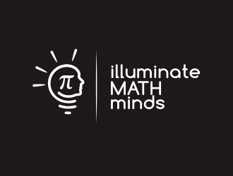 illuminate MATH minds logo design by YONK