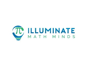 illuminate MATH minds logo design by fawadyk