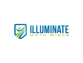 illuminate MATH minds logo design by fawadyk