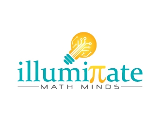 illuminate MATH minds logo design by fawadyk