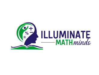 illuminate MATH minds logo design by bloomgirrl