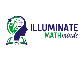 illuminate MATH minds logo design by bloomgirrl