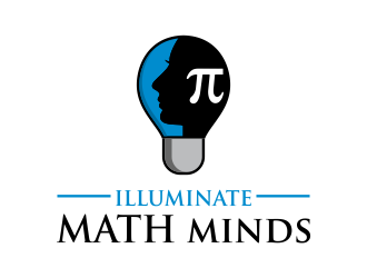 illuminate MATH minds logo design by kopipanas