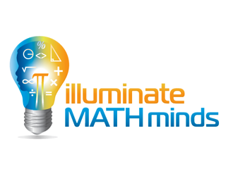 illuminate MATH minds logo design by megalogos