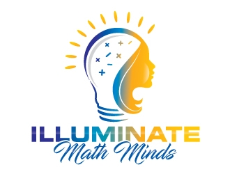 illuminate MATH minds logo design by Suvendu