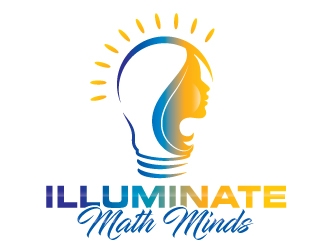 illuminate MATH minds logo design by Suvendu