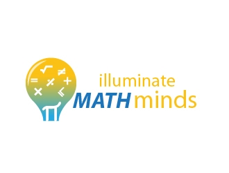 illuminate MATH minds logo design by ZQDesigns