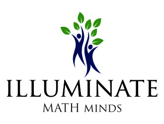 illuminate MATH minds logo design by jetzu