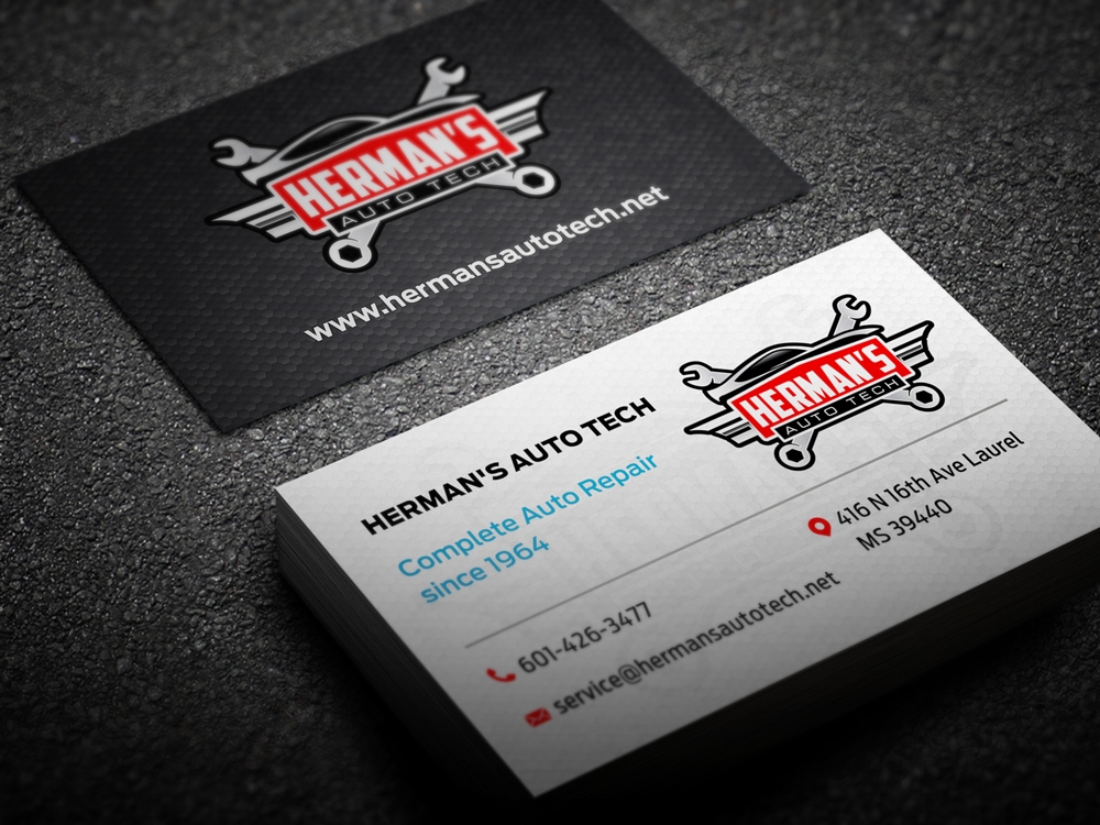 Herman’s Auto Tech  logo design by KHAI