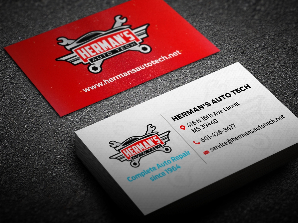 Herman’s Auto Tech  logo design by KHAI