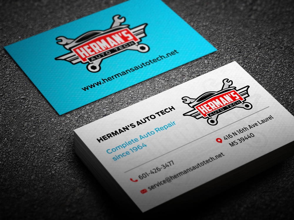 Herman’s Auto Tech  logo design by KHAI