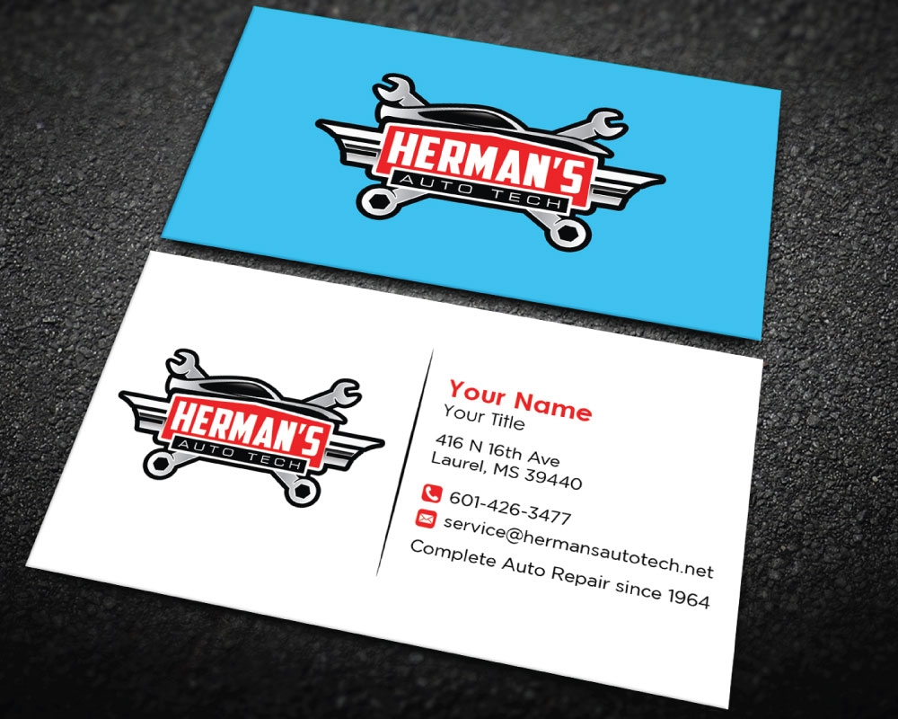 Herman’s Auto Tech  logo design by Boomstudioz