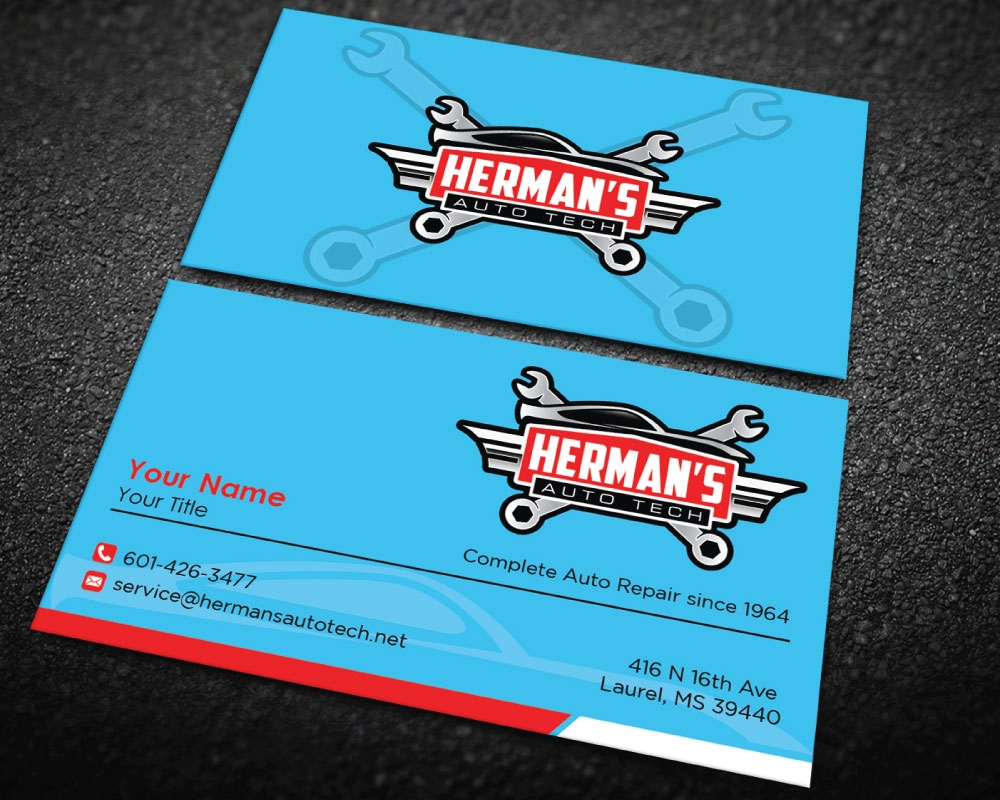 Herman’s Auto Tech  logo design by Boomstudioz