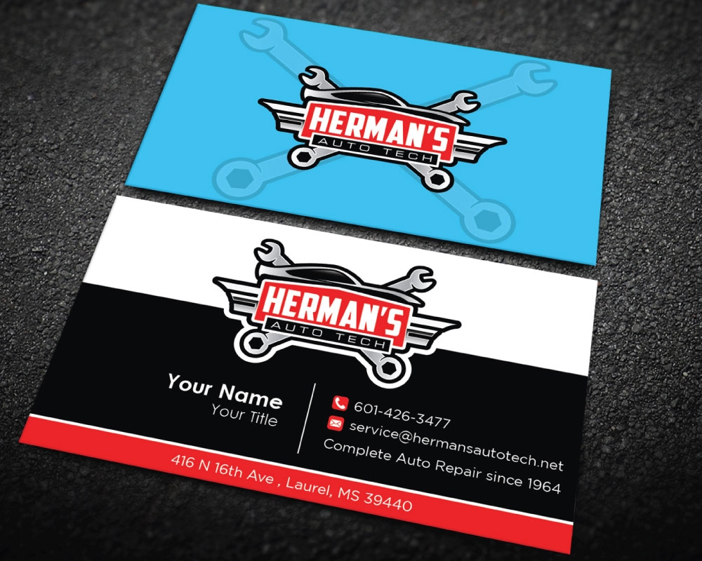 Herman’s Auto Tech  logo design by Boomstudioz