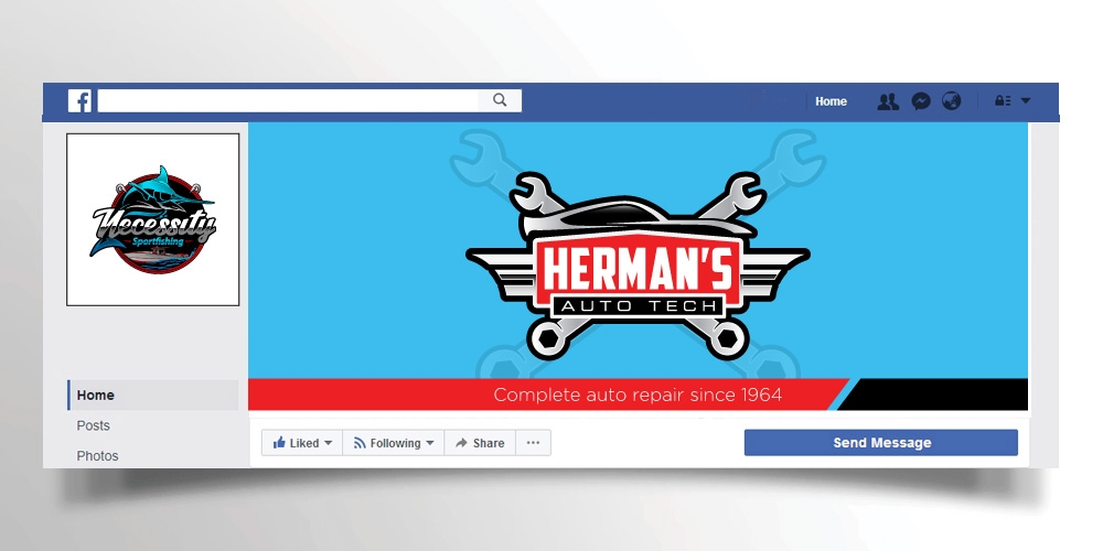 Herman’s Auto Tech  logo design by Boomstudioz