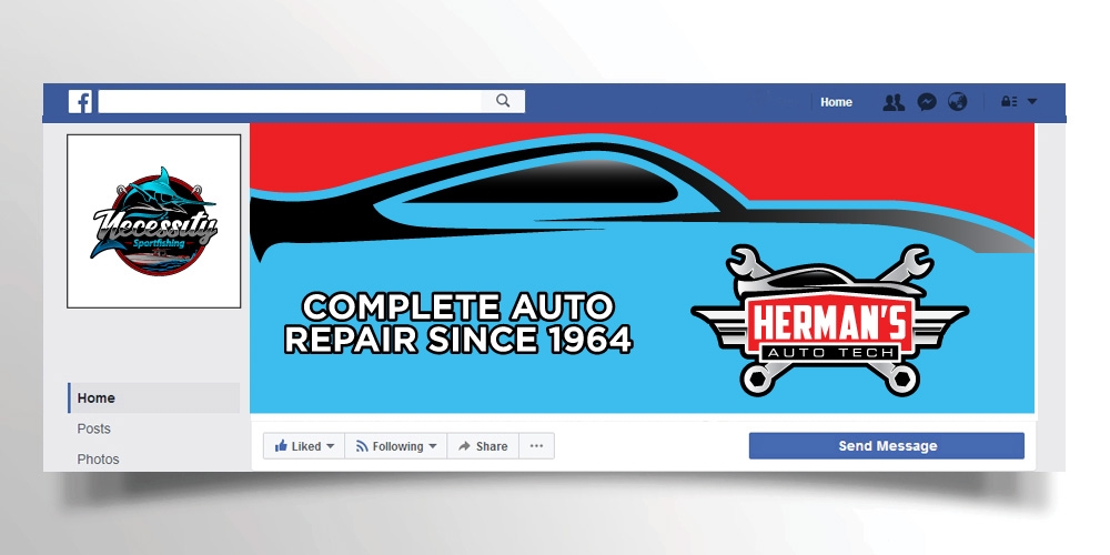 Herman’s Auto Tech  logo design by Boomstudioz