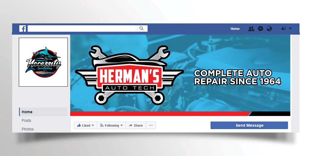 Herman’s Auto Tech  logo design by Boomstudioz