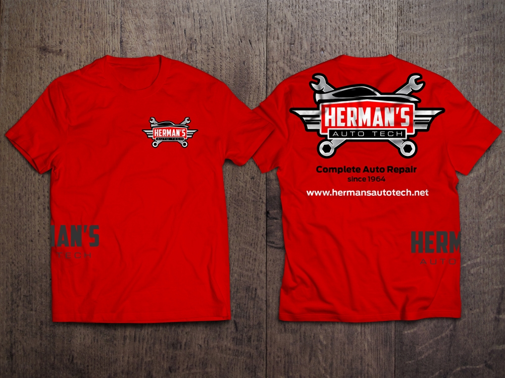 Herman’s Auto Tech  logo design by KHAI