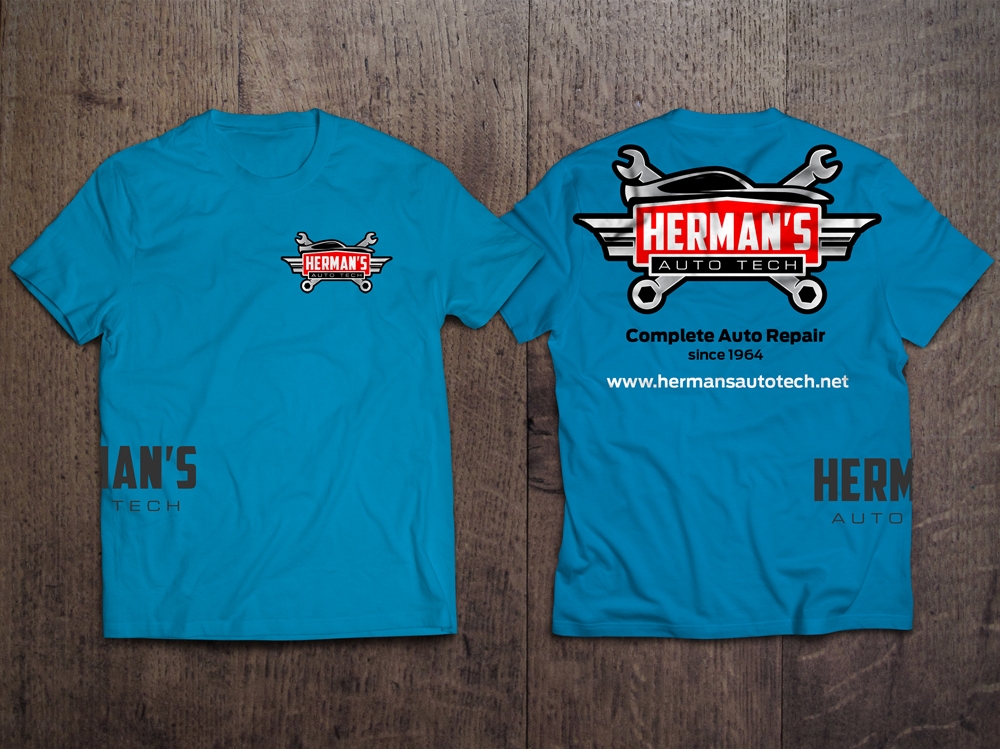 Herman’s Auto Tech  logo design by KHAI