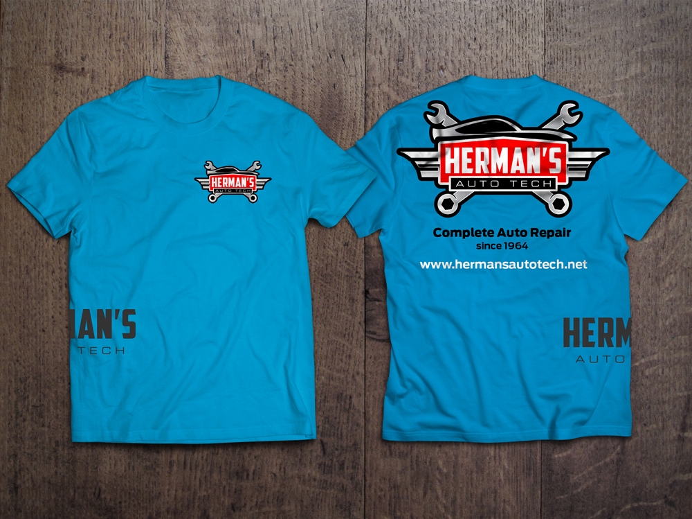 Herman’s Auto Tech  logo design by KHAI