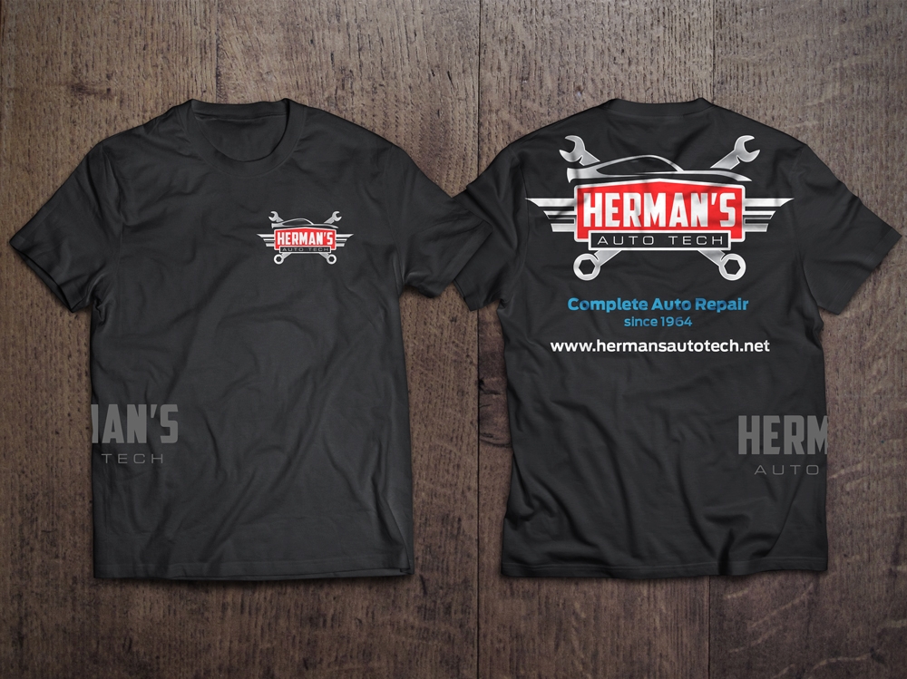 Herman’s Auto Tech  logo design by KHAI