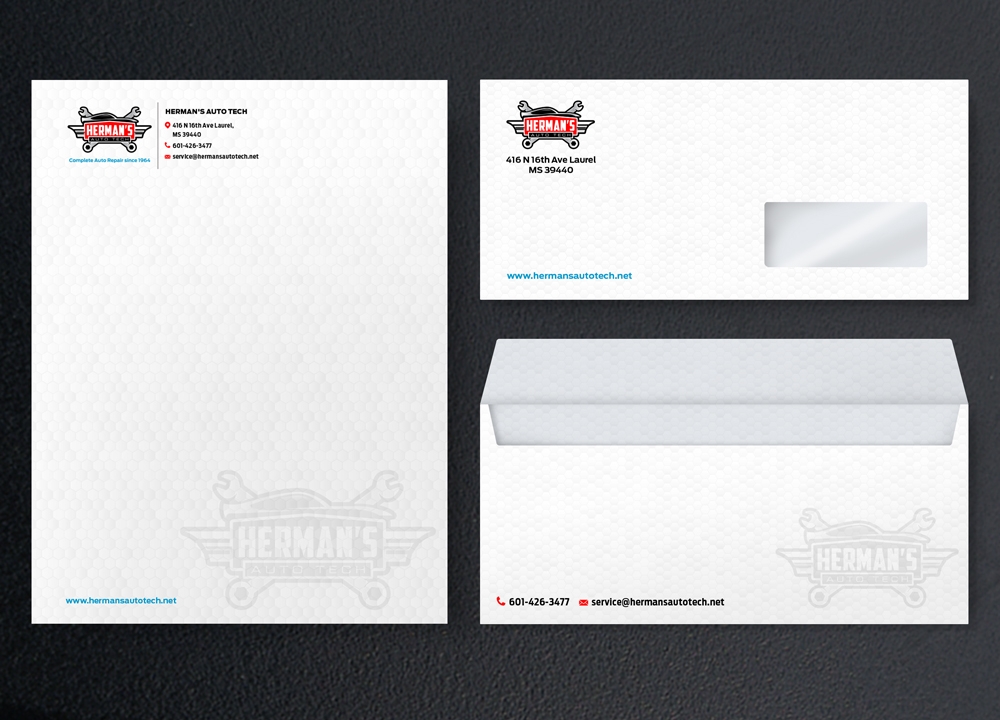 Herman’s Auto Tech  logo design by KHAI