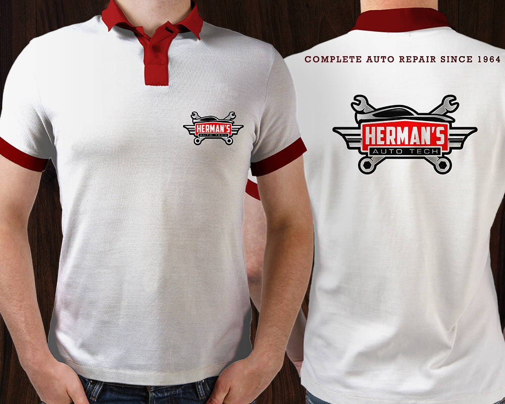 Herman’s Auto Tech  logo design by MastersDesigns