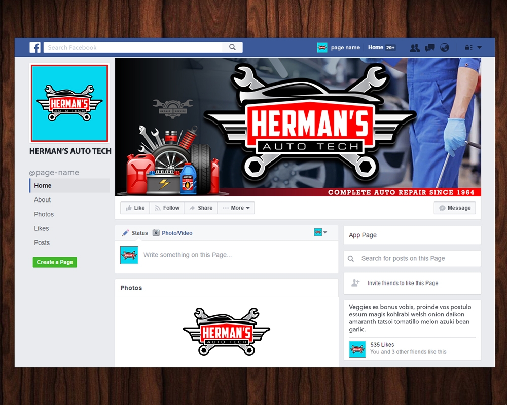 Herman’s Auto Tech  logo design by MastersDesigns