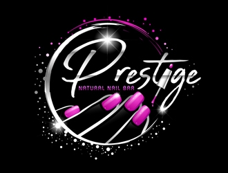 Prestige Natural Nail Bar logo design by DreamLogoDesign