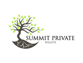 Summit Private Wealth logo design by jetzu