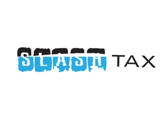 Slash Tax logo design by not2shabby