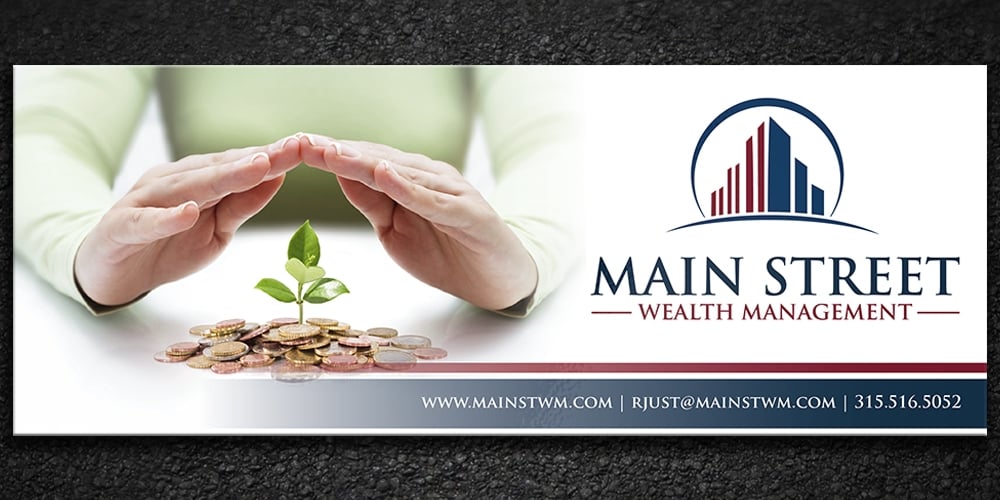 Main Street Wealth Management logo design by Gelotine