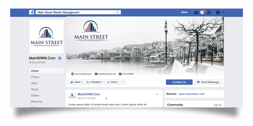 Main Street Wealth Management logo design by Srikandi