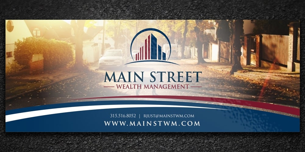 Main Street Wealth Management logo design by Boomstudioz